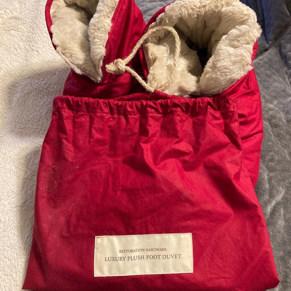 Restoration hardware luxury foot duvets